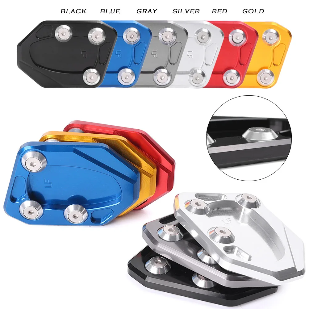 

Motorcycle Side Stand Kickstand Enlarge Plate Pad Base Extension Aluminum For LIFAN KPR150 KPR 150