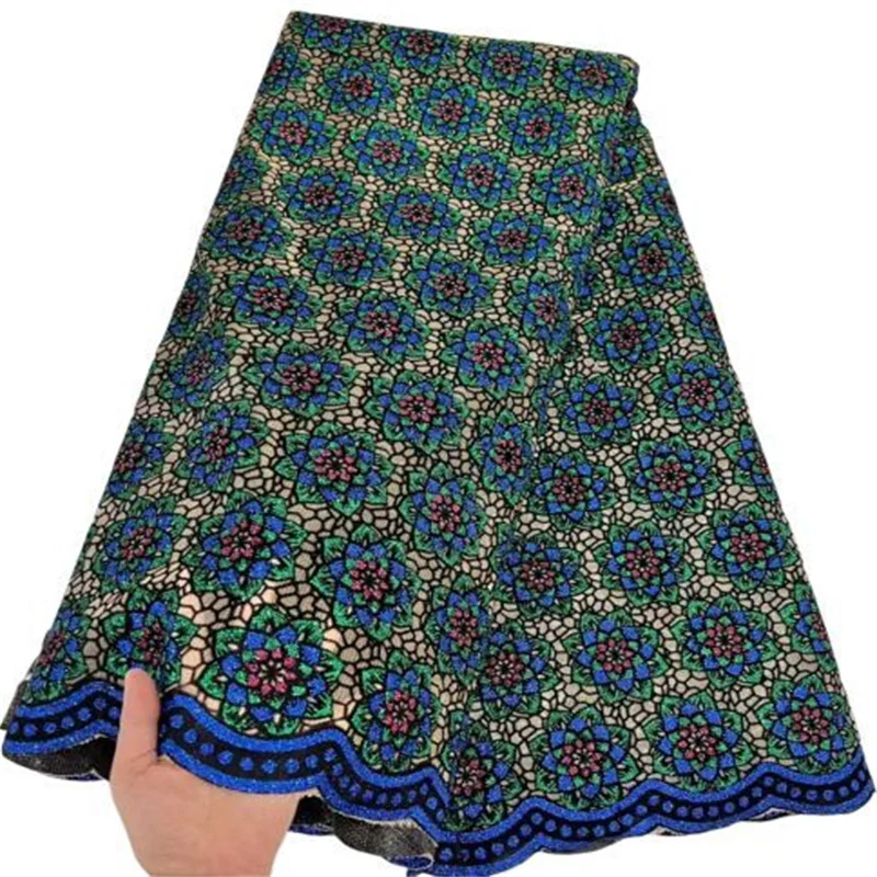

Multicolor High Quality African Lace Fabric Pure White French Net Embroidery Tulle Lace Fabric For Nigerian Wedding Party Dress