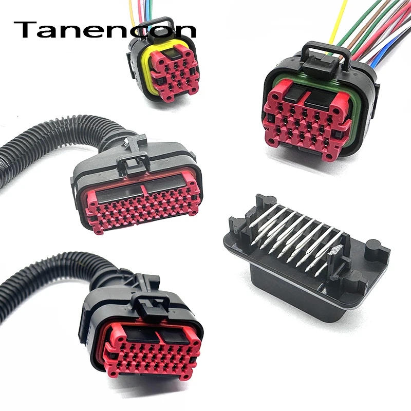 1 Set 8/14/23/35 Pin Tyco Amp Automotive Impermeabile Epec Ecu Controller Connettore Maschio Femmina Pcb Board Plug 770680-1 Con Filo
