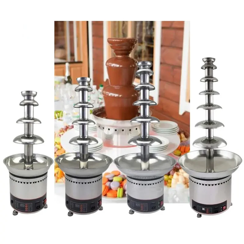 Professional Commercial Stainless Steel Chocolate Waterfall Fountain Machine