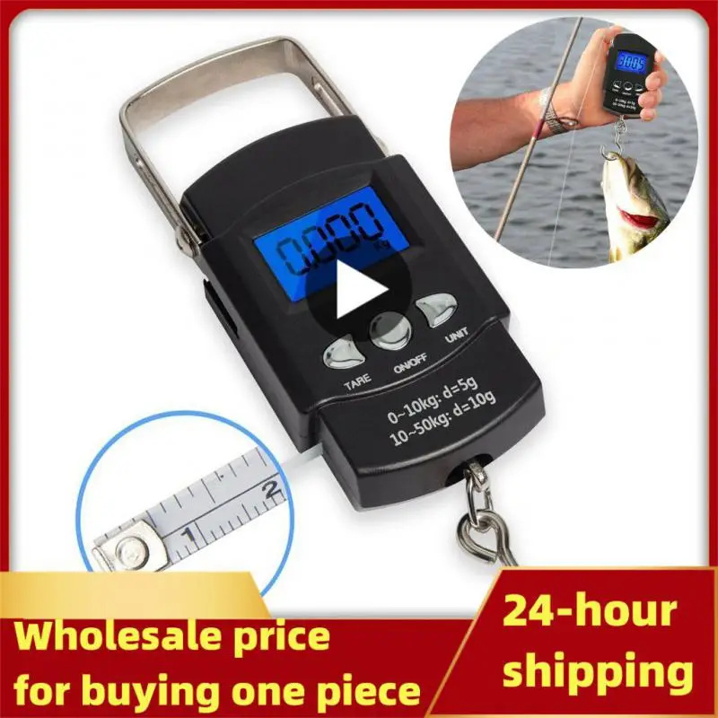 Hanging Digital Weighing Scale Home Tool 50Kg/110lb LCD Electronic Scale for Fishing Luggage Travel Portable