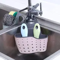 Sink Shelf Soap Sponge Holder Clip Dish Drainer Drying Rack Silicone Storage Basket Bag Bathroom Holder Kitchen Accessories Tool 2