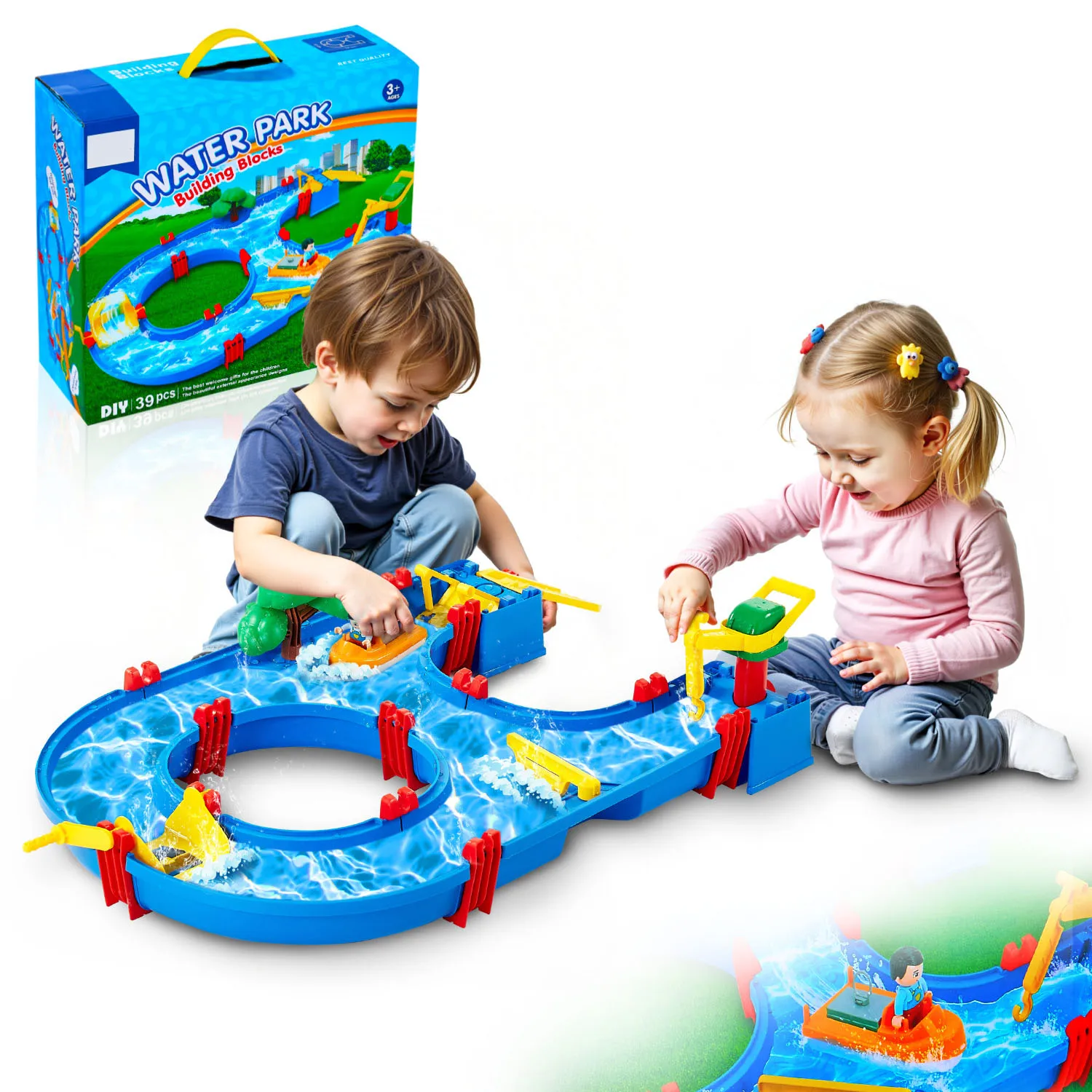 Kids Outdoor Water Play Table with 39PCS Accessories