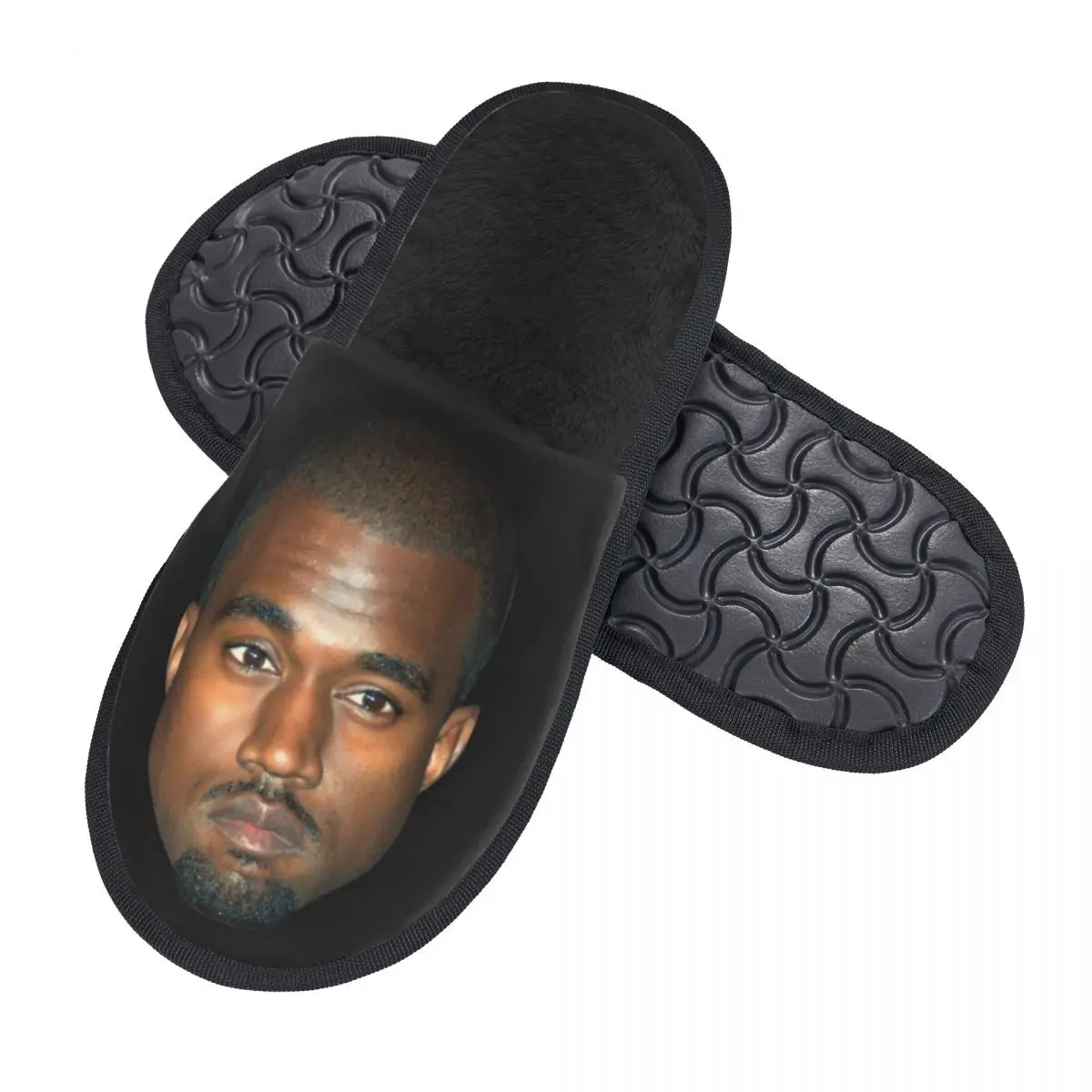 Custom Kanye West Cozy Scuff With Memory Foam Slippers Women Spa House Shoes 2