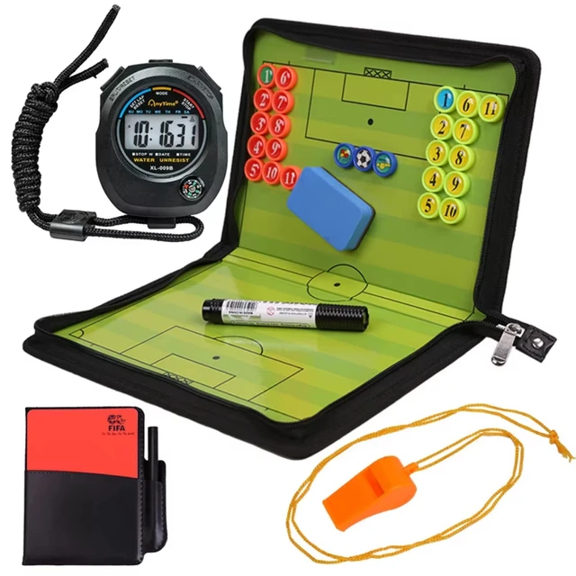 Soccer Tactical Board 11-person System Football Clipboard Foldable Magnetic for Coach Training