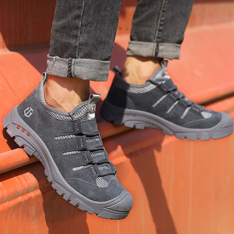 Men Steel Toe Safety Boots Work Shoes