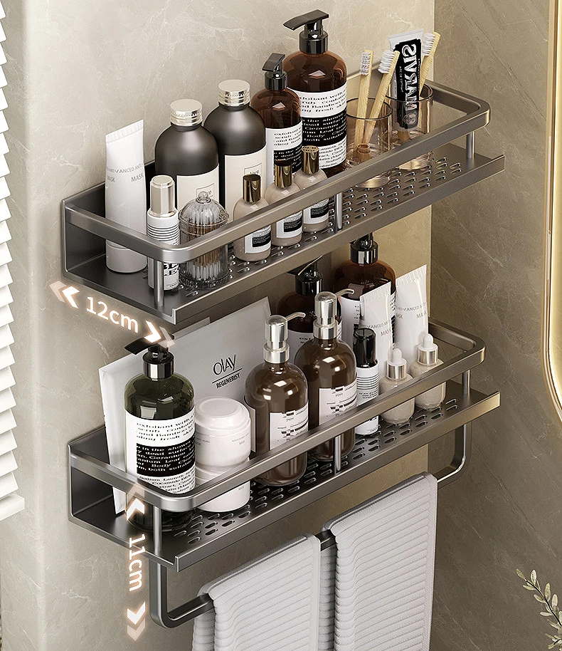 Bathroom Shelves No-drill Corner Shelf Shower Storage Rack Holder