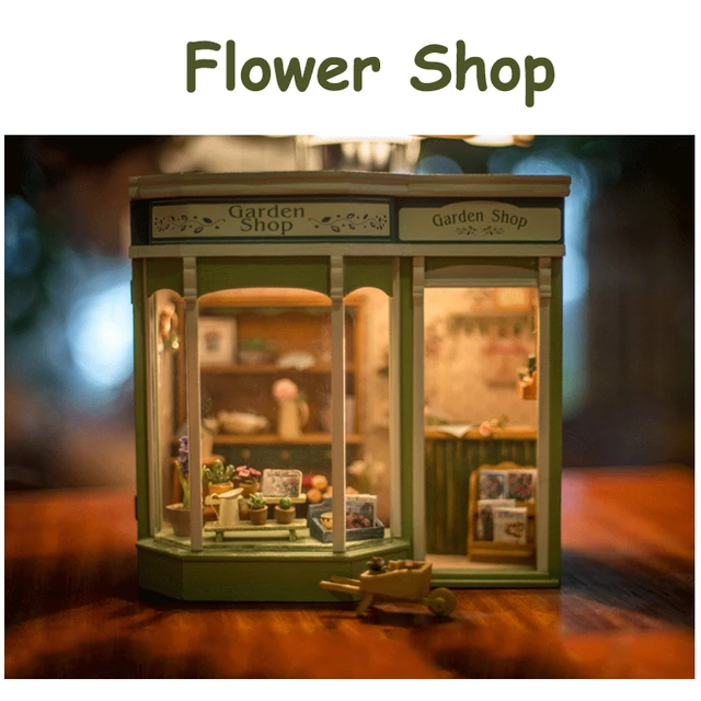 Diy Handmade Wooden Dollhouse Miniature House  Miniature House Chocolate  Shop - Diy - Aliexpress