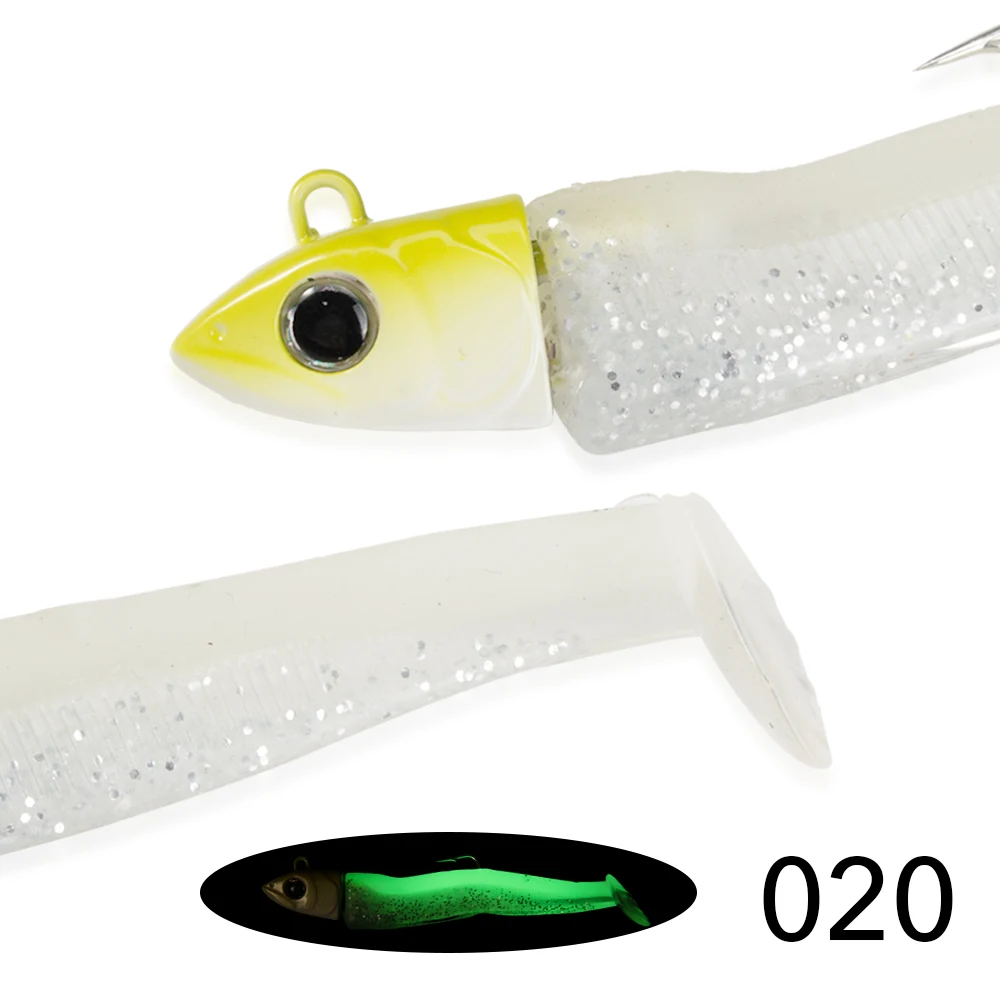 Hunthouse Peche Leurre Souple Black Minnow Peche En Mer Jig 70mm