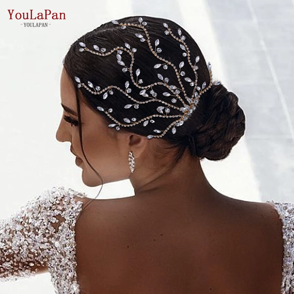 TOPQUEEN HP481 Handmade Wedding Comb for Brides Woman Hair Accessories Princess Tiara and Headdresses Bridal Hair Clips Headwear