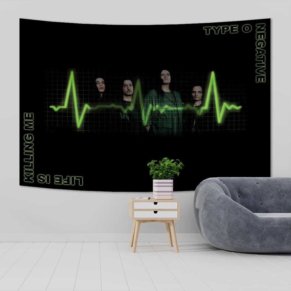 3x5 Ft Heavy Rock Band-Type-O-Negatives Flag Polyester Digital Printing Banner for Bedroom Wall Art Out Door Tapestry Decoration