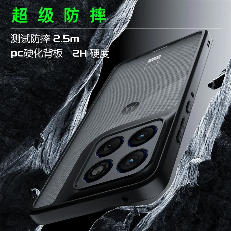 Matte Clear Armor Rugged Case with Magnetic 360 Holder Ring Cover