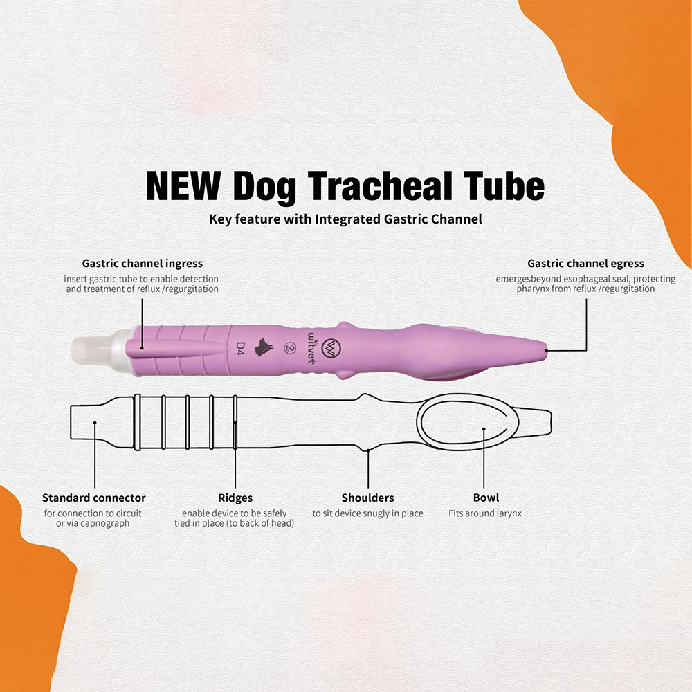 Canine Tracheal Intubation Blind Insertion of Anesthesia Gas Or Oxygen for Dogs Non-invasive Specialized Dogs Pet Medical Room pet anesthesia machine accessories pet surgical accessories