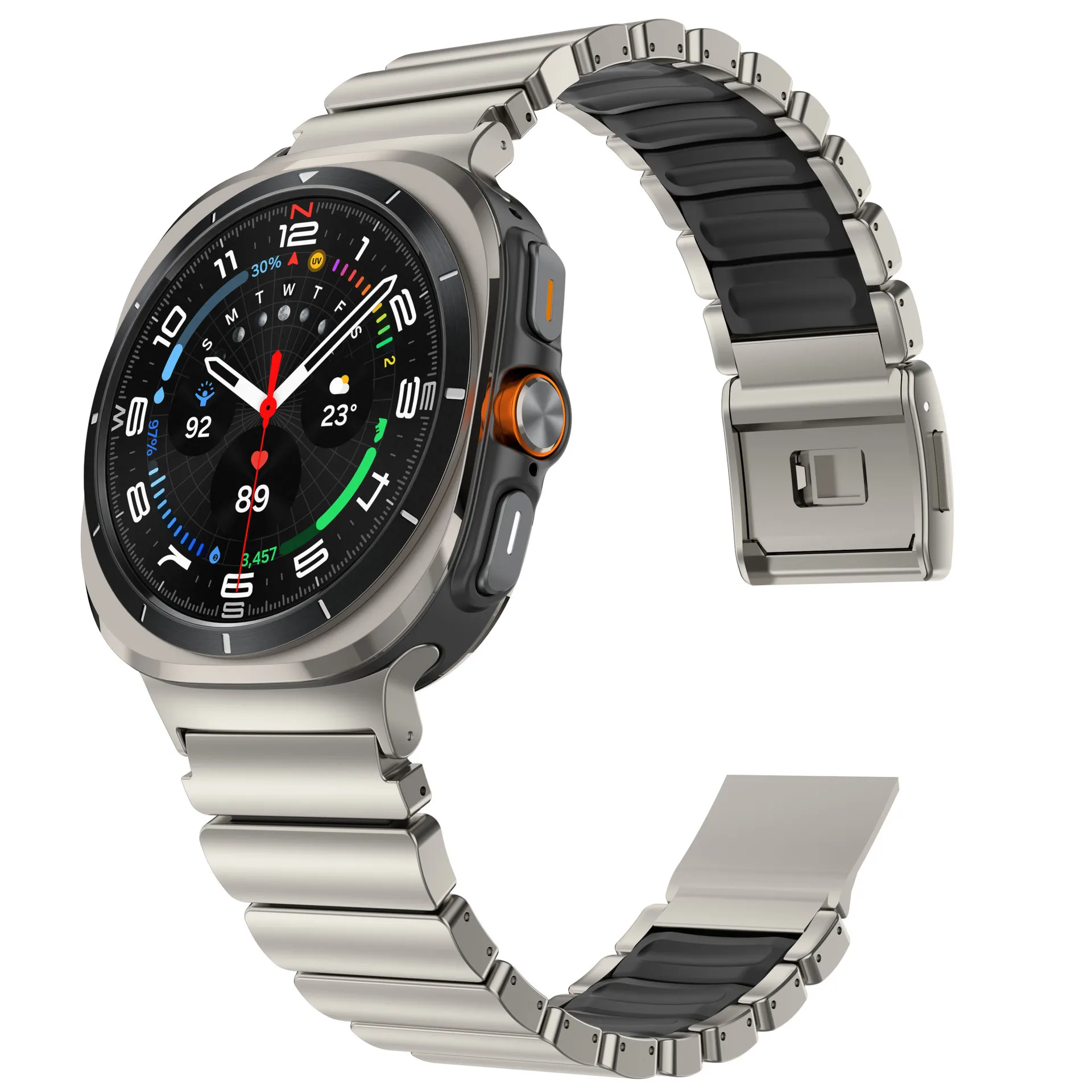 Magnetic Buckle Metal Strap Bracelet