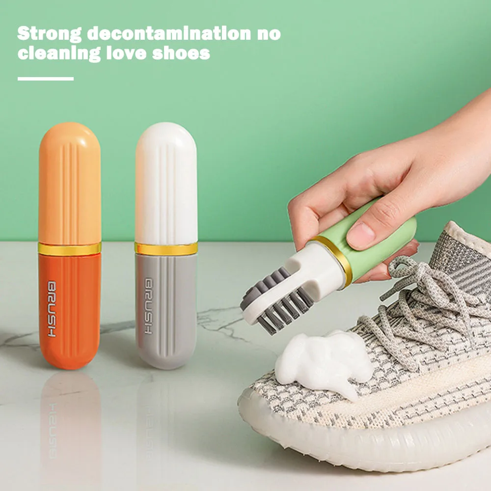 

Multifunctional Shoe Brushes With Soap Dispenser Long Handle Brush Cleaner For Clothes Shoes Household Laundry Cleaning Brush