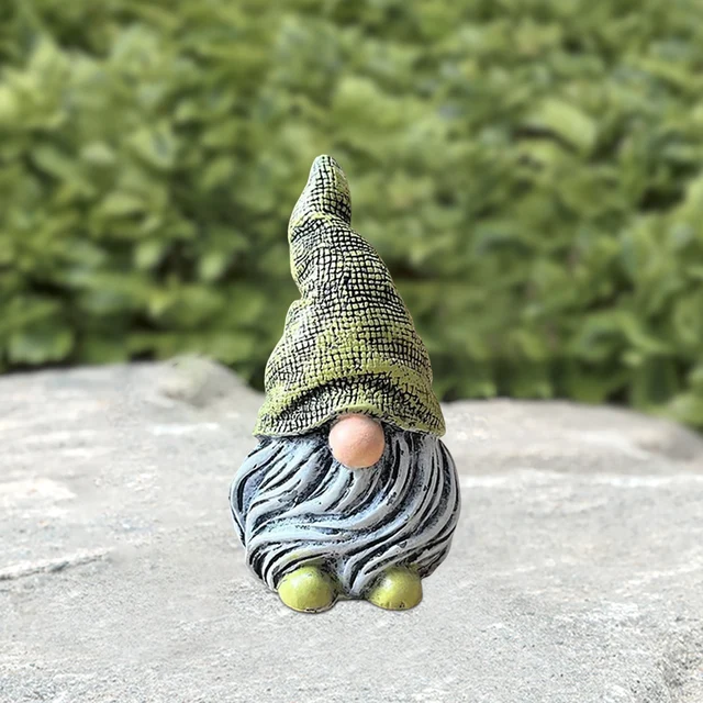 Gnome Törpe Kerti Szobrok Tájfajok Gyanta Miniatűr Figurák Dekorációs Kézműves Kültéri Gyep Udvarához - Image 3