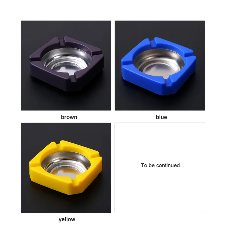 Stainless Steel Ashtray Sealed Windproof Rotary Thickened Living Room Household stainless steel ashtray