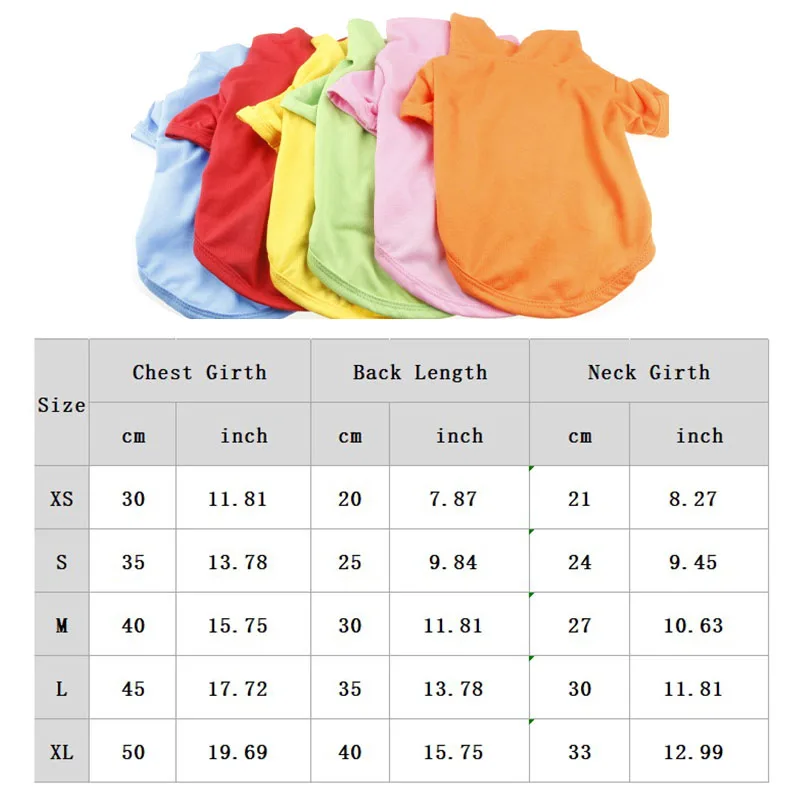 Pet Dog Shirt Spring Dog Shirts 6 Candy Colors Vest Pet Polo Collar Breathable Solid Shirts Chihuahua Yorkshire Dog and Cat Casual
