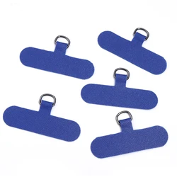 Set of 5 Detachable Phone Lanyards with Metal Ring and Clip - 60X33mm (Royal blue)