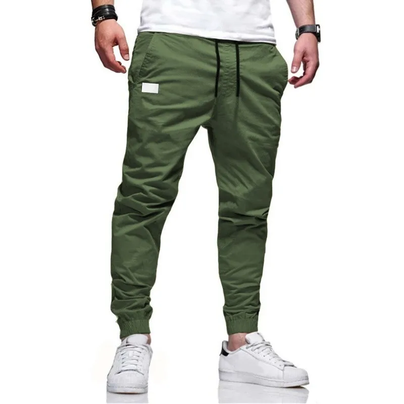 23New CargoPants Men's Loose Straight Oversize Clothing Solid Grey Versatile Work Wear Black Joggers Cotton Casual Male Trousers