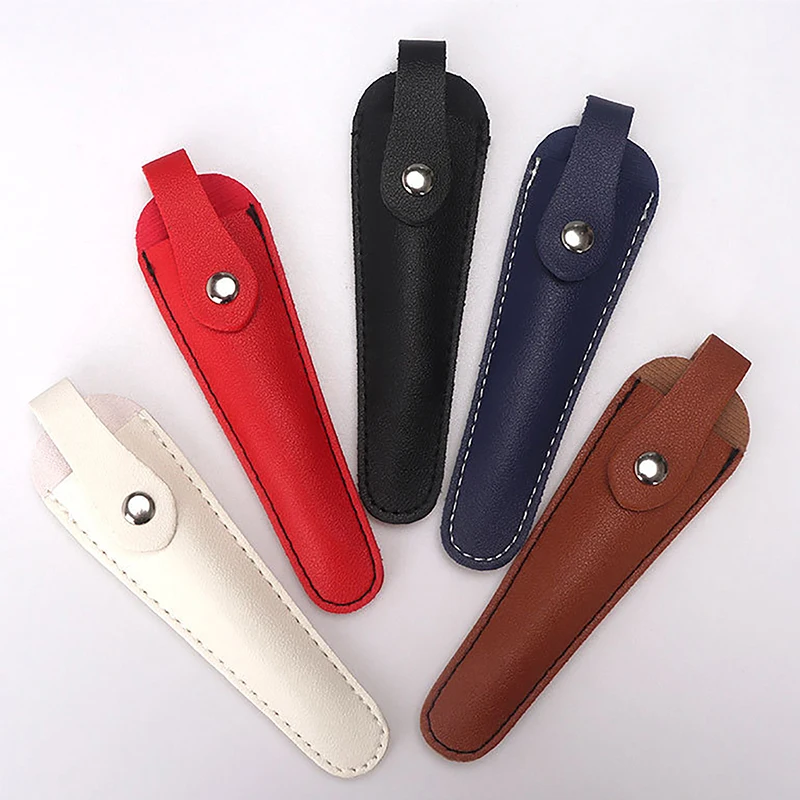1Pcs Professional Leather Case Barber Packet Scissor Bag Cover Shears Holster Hairdressing Cowhide Hair Scissors Storage Holder