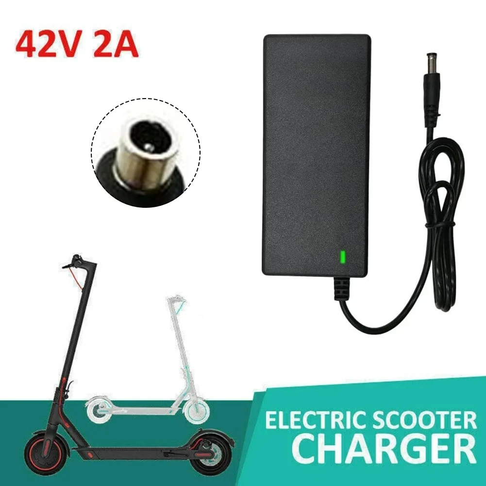HOMEFISH Brand New Power Adapter AC 100-240V Black DC 42V 2A Electric Scooter Accessories EU Plug For 24-36v Lithium Battery