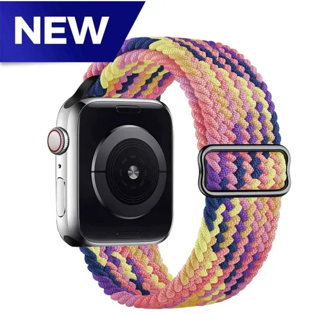 Braided Elastic Solo Loop Apple Watch Band Replacement Strap