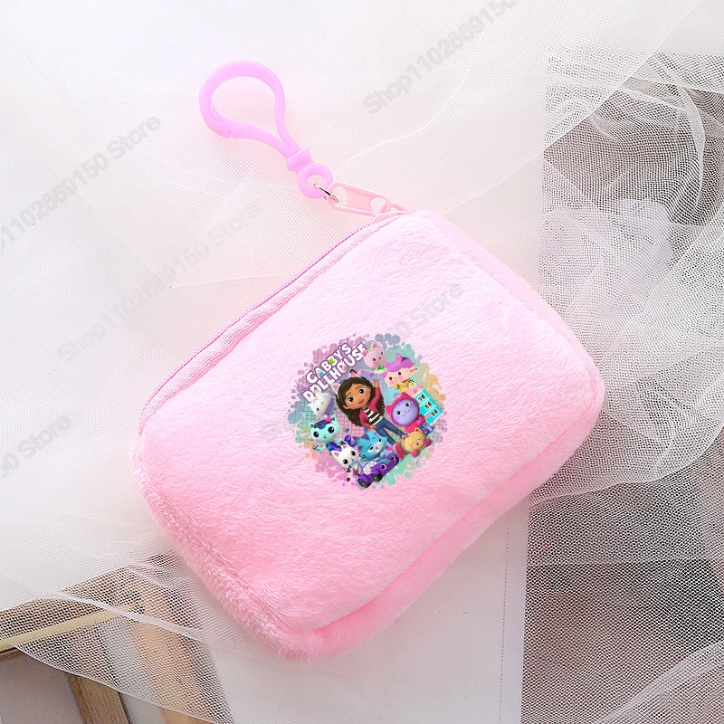 Gabby Dollhouses Kids Anime Kawaii Portamonete Ragazze Cartoon Cute Mini Change Bag Bambino Moda Peluche Portafoglio Borse Stampate Regali