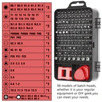 Jeu de tournevis de précision 115 en 1, Kit d'outils de réparation magnétiques multifonctionnels pour ordinateur portable téléphone MacBook réparations domestiques 4