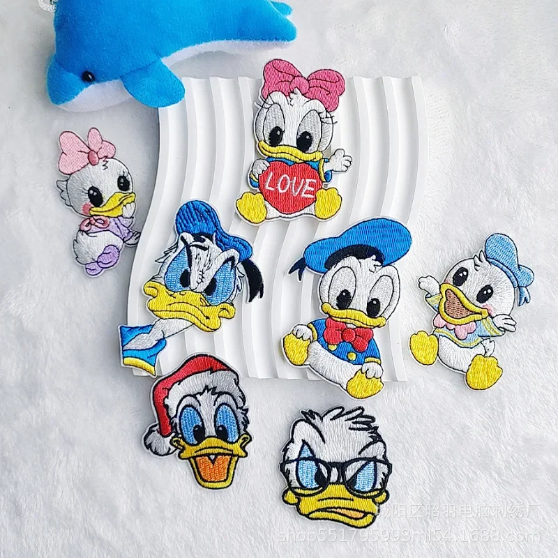 

Disney Mickey Mouse Donald Duck Clothes Patch Embroidered Patches for Clothing Iron on Patches on Clothes DIY Garment Decor Gift