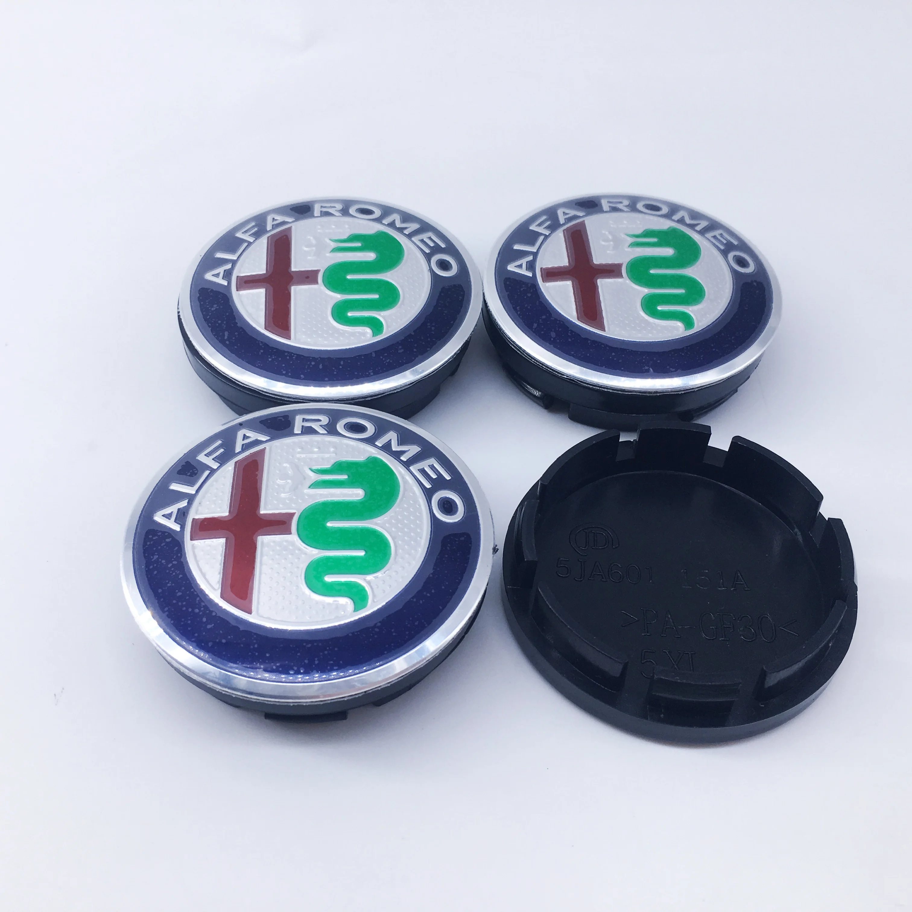10pcs 56mm Black Wheel Hub Caps with Logo Cover Decoration