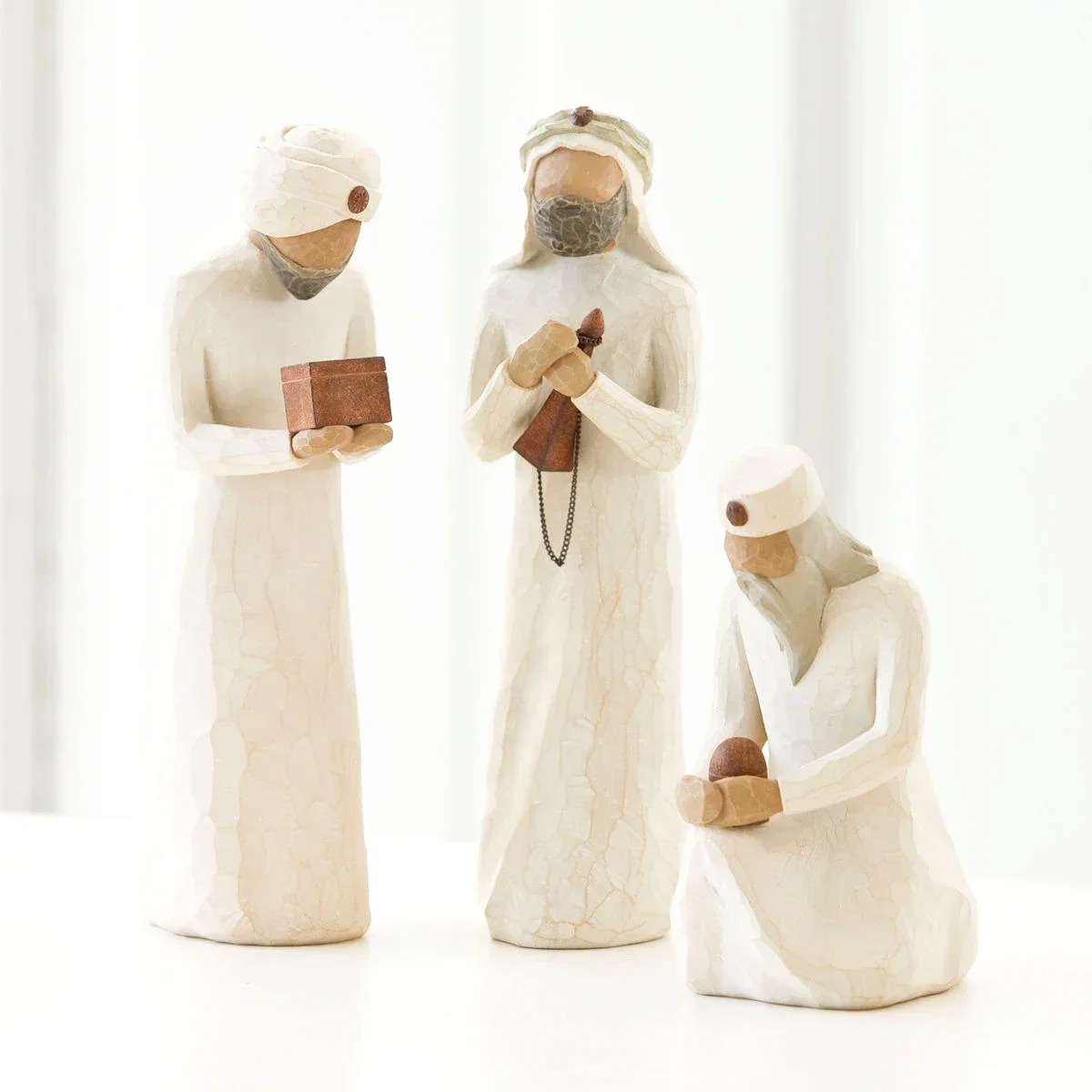 The Nativity Resin Figurines Set Nativity Set Christmas Home Sculpture Art Living Room Table Decoration Crafts Family Gift