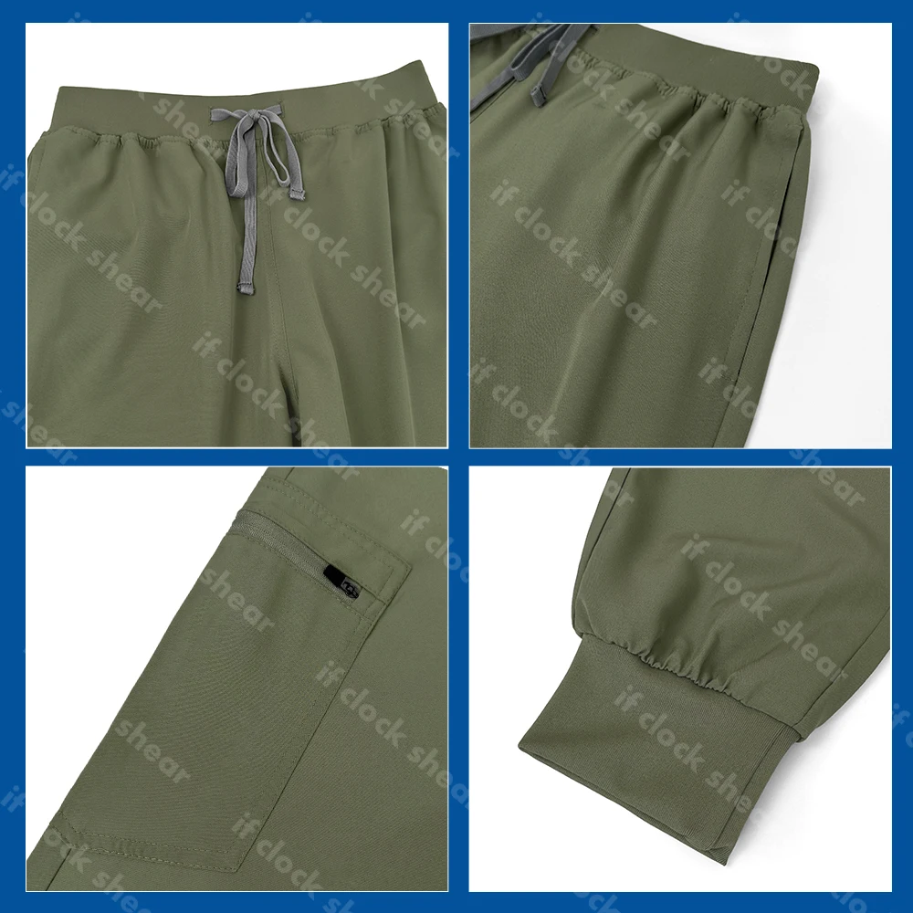 Unisex Doctor and Nurse Scrubs Jogger Sets Nursing Uniform Surgical Suit Women and Men Medical Nursing Surgery Uniform