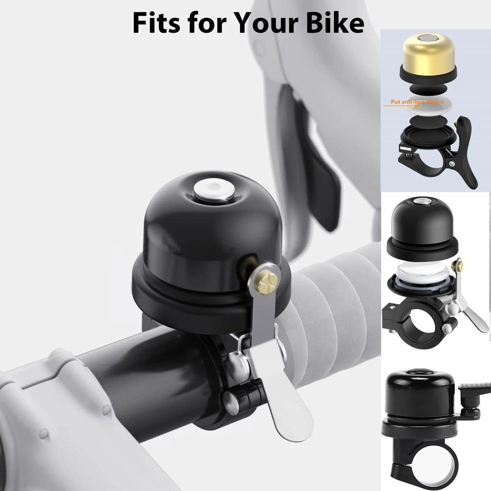 Bicycle Bell For AirTag Bike Mount GPS Tracker Airtag Bell Waterproof