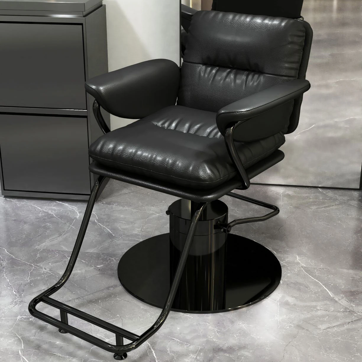 

For Hair Salon Barber Shop Hair-Cutting Chair Simple Adjustable High-Grade Japanese Hair-Cutting Chair