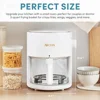 Glass Air Fryer Countertop Oven 360Crispy Technology 3 Quart White Stain Resistant Non-Toxic Easy Clean Fast Cooking Mini Fryer 5