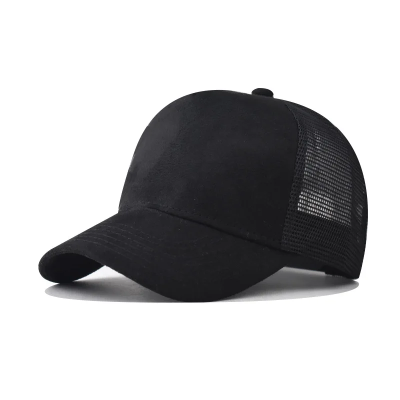 New Fashion Suede Baseball Cap For Men and Women Outdoor Mesh Snapback Caps Skin-friendly Feel High-end Net Hat Gorra Wholesale 5
