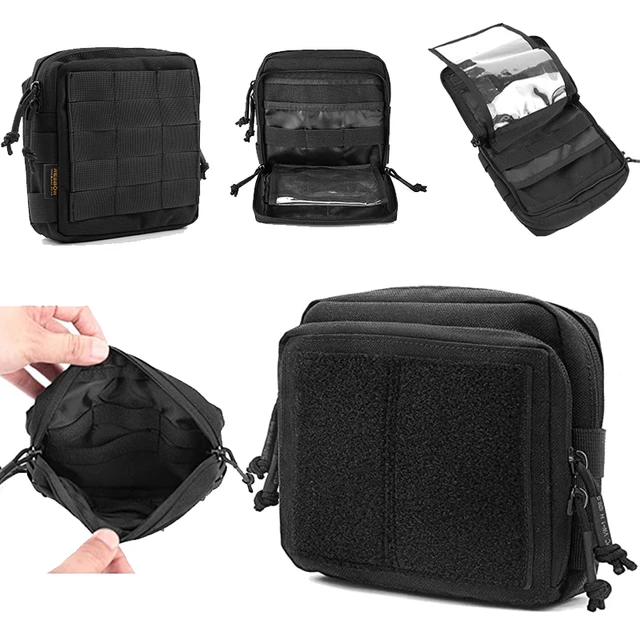 Tactical MOLLE Admin Map Pouch Utility EDC Tool Organizer Storage Bag Kit  Pack