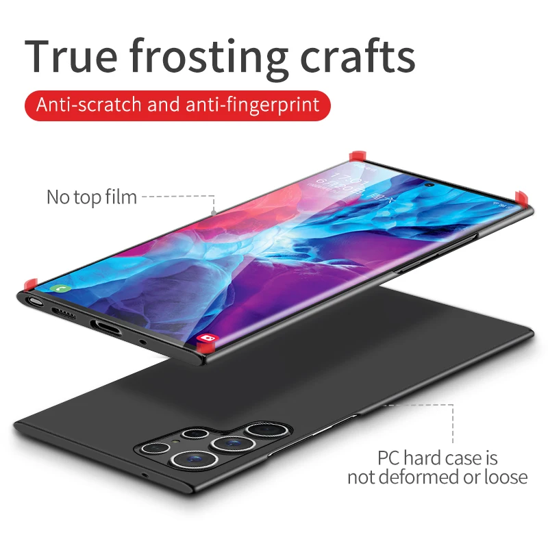 For Samsung Galaxy S22 S21 S20 Note 20 Ultra S9 S10 Note 10 Plus S21FE S20 FE Case Original Magnetic Hard Silm Matte Full Cover galaxy s22 ultra silicone case