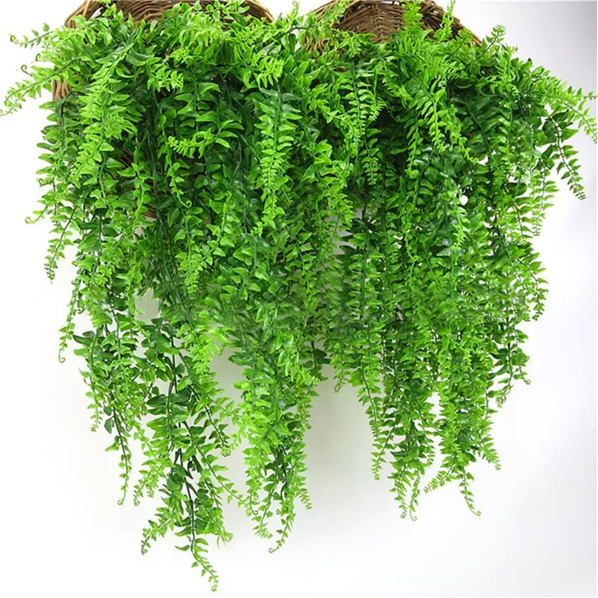 Artificial Plants 1/3Pcs Vine Persian Leaf Festival Home Garden Arch Balcony Desktop Wedding Festival DIY Gift Party Decorations