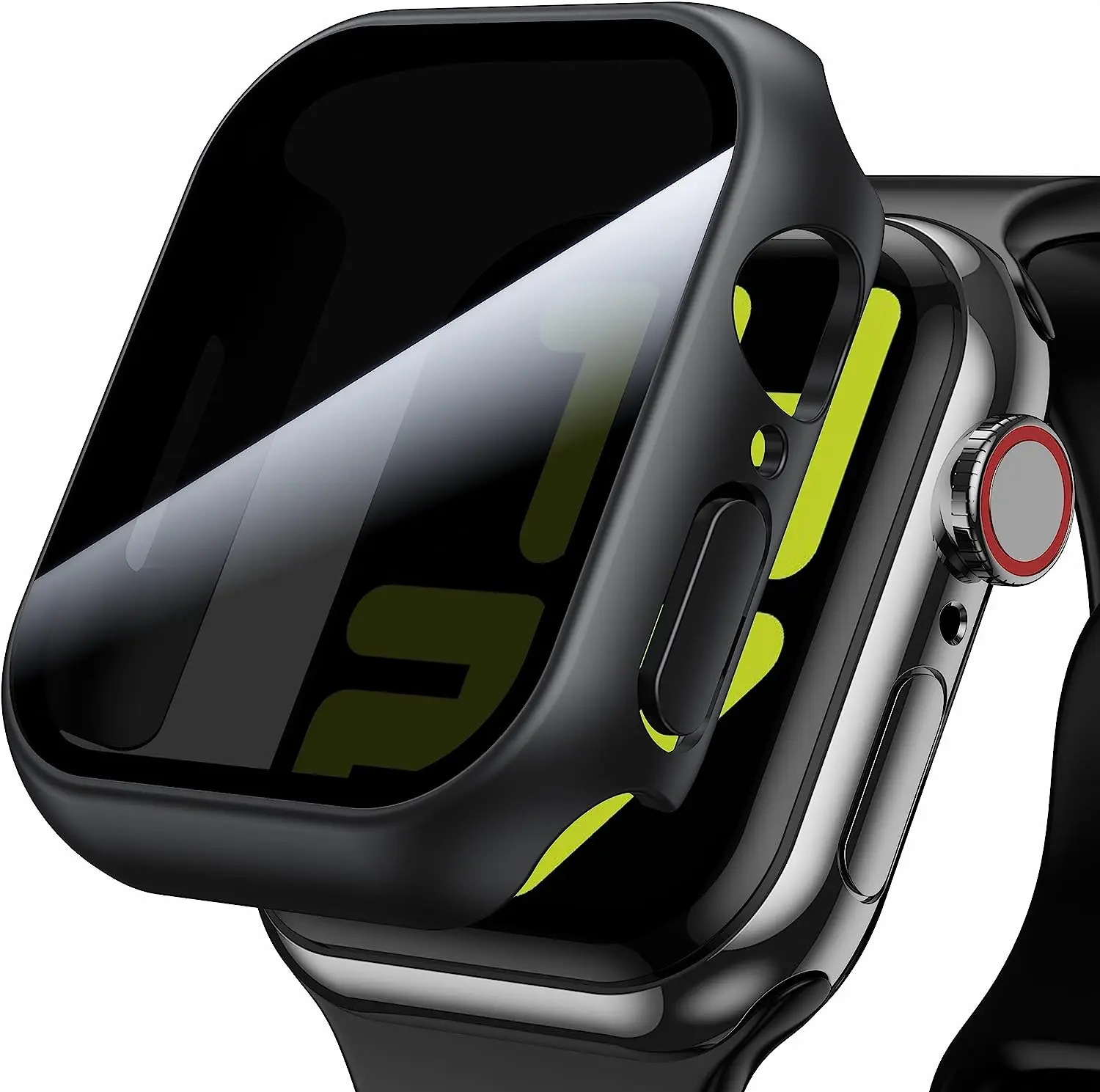 Vetro + Cover Per Apple Watch Case 8 7 6 Se 5 9 Iwatch Accessorie Screen Protector Apple Watch Serie 44Mm 40Mm 41Mm 45Mm 42Mm 38Mm