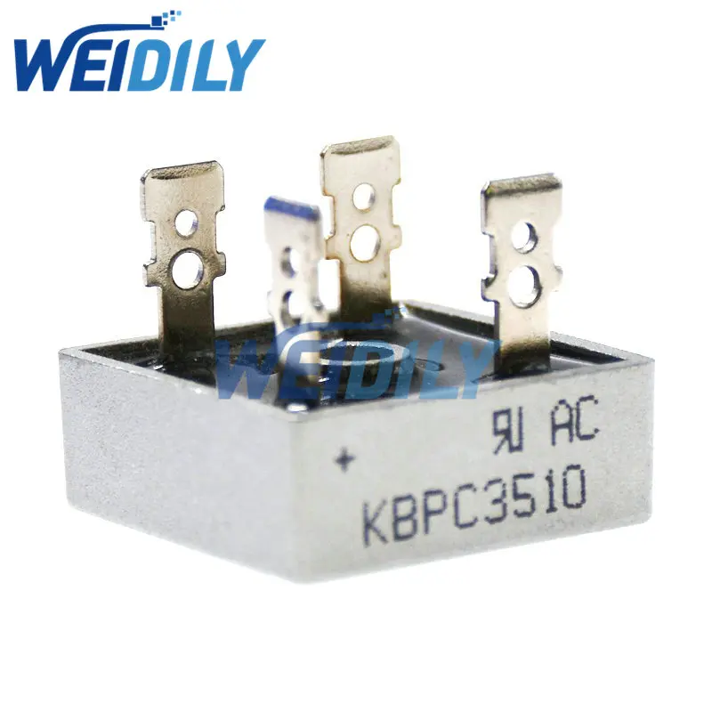 2PCS diode bridge rectifier rectifier diodes electrical rectifier diodes KBPC3510 3510 35A 1000V Diode Bridge Rectifier Original New