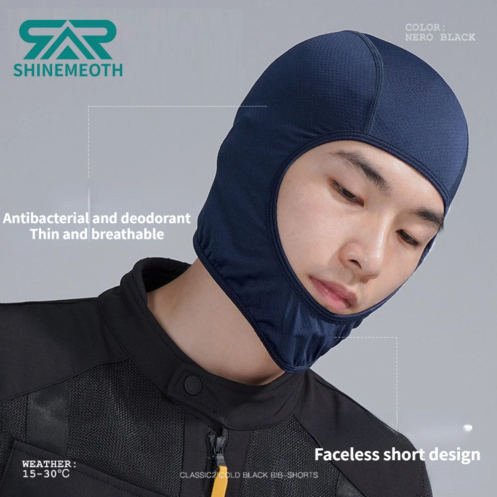 남성용 Shamos 소프트 장비 짧은 오토바이 후드, 재고 트랙 오프로드 오토바이, 햇빛 차단 및 땀 흡수 후드
