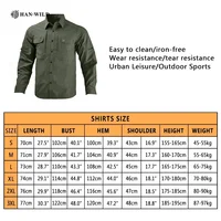 HAN WILD Men's Camping Clothing Lightweight Shirt Quick Dry Tactical Shirt Summer Long Sleeve Work Hunting Shirts Sport Clothes 2