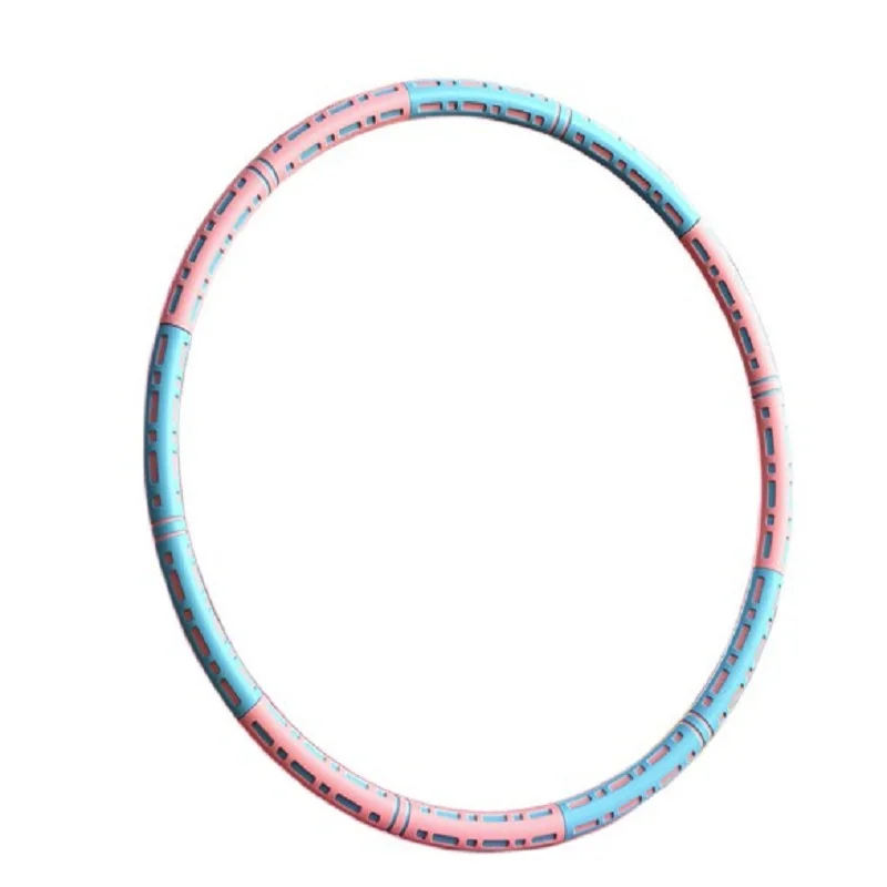 1 PC Removable Fitness Hoop Massage Foam Adult Weight Loss Training Equipment Sturdy And Soft Bodybuilding Exercise Hula Circle fitness hoop