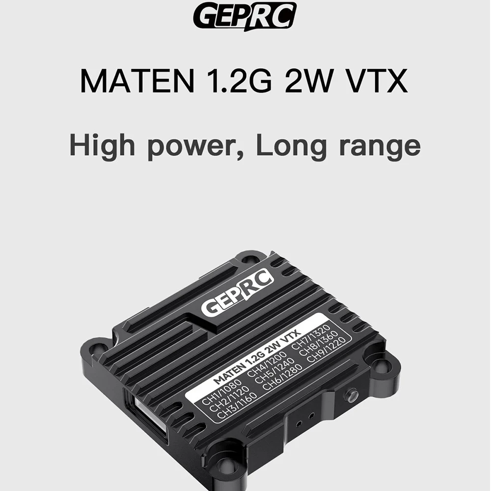 

GEPRC MATEN 1.2G 2W VTX PRO FPV Picture Transmission Signal Is Stable Drones DIY