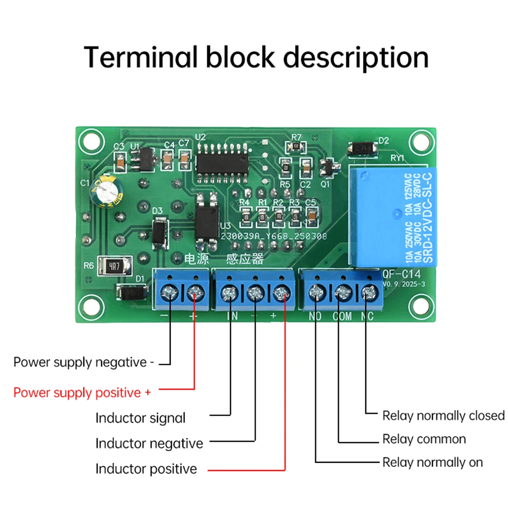 Advanced 4-Digit Digital Display Counter Module with Relay Output and Dual Voltage Display