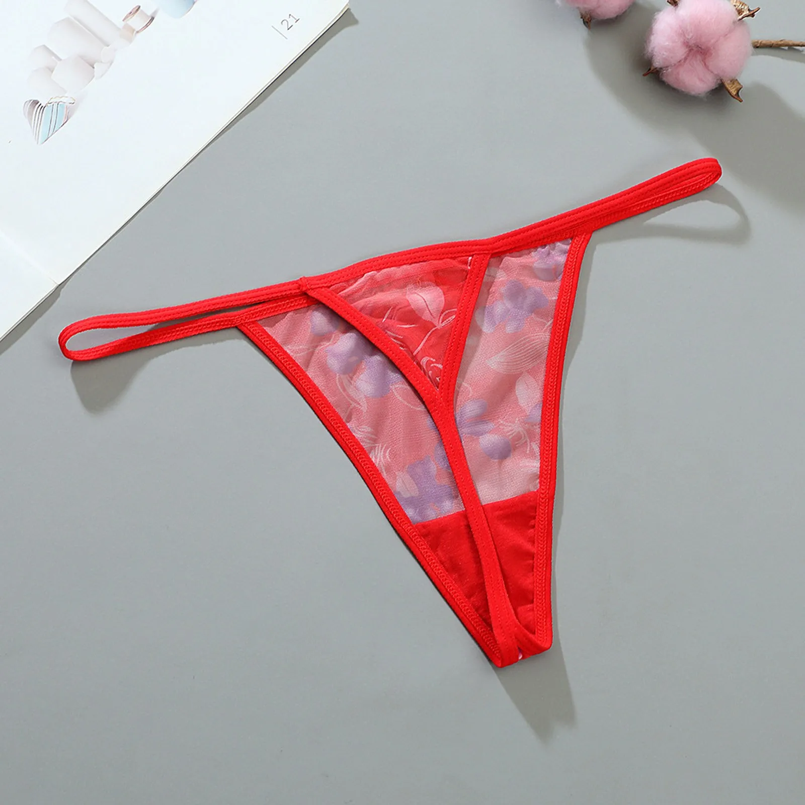 

Women's Panties Mesh Transparent Thong Women Panties Underwear Women Seamless G-String Female Underpants Intimates Lingerie