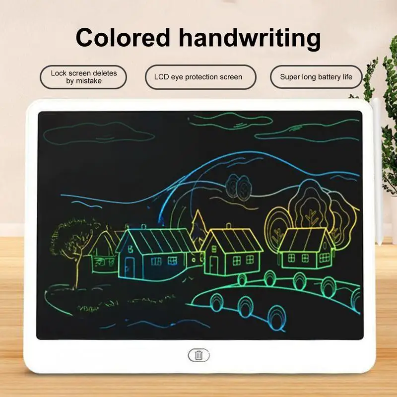 LCD Writing Tablet Kids Erasable Writing Board Drawing Tablet Toddler Educational Toy Learning Doodle Board Colorful Drawing Pad