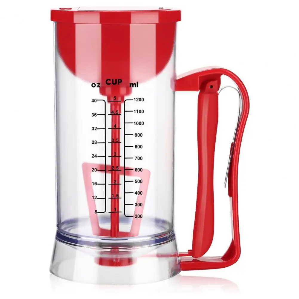 메스 프리 배터 디스펜서, 컵케이크 와플 믹스 분리기, 크레페 머핀 배터리 DIY용, 1200ml